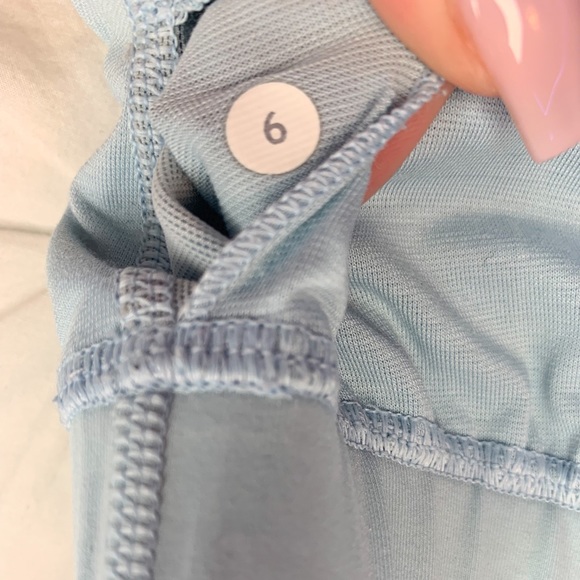 Lululemon | Navy / Teal Striped Dye Tank Top w Bra - Picture 6 of 8